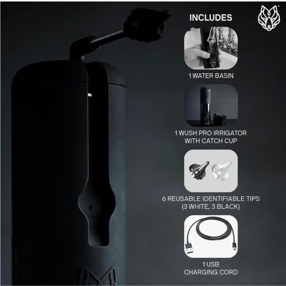 BlackWolf Wush Powered Ear Cleaner -Black